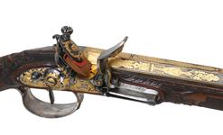 Nicolas Noël Boutet  Cased Set of a Flintlock Rifle, a Pair of